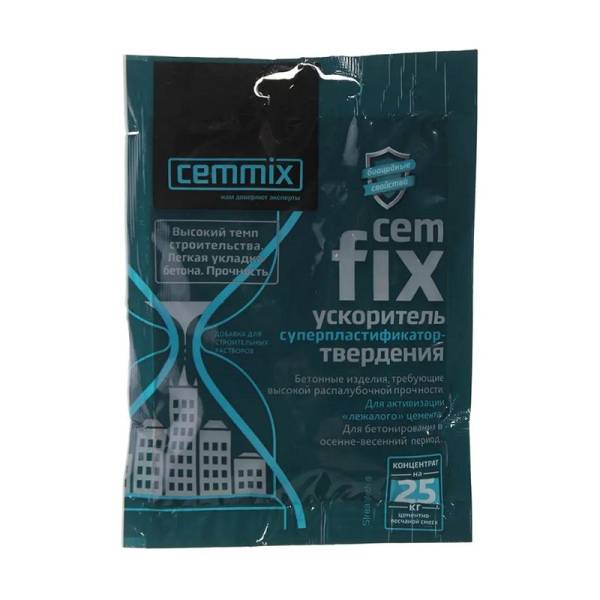 Ускоритель набора прочности Cemmix Cemfix, концентрат, саше, 50 мл тов-222953