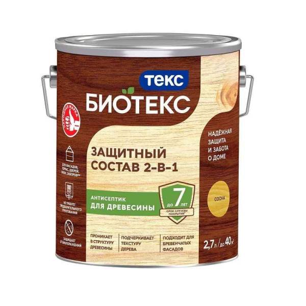 Антисептик Текс Bioteks состав 2в1 сосна (2,7 л) тов-161527