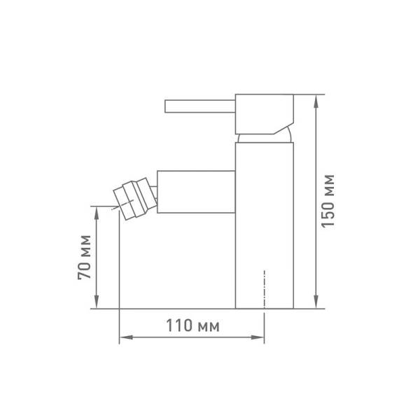 Смеситель для биде Mix&Fix Buggy 0204 тов-146686