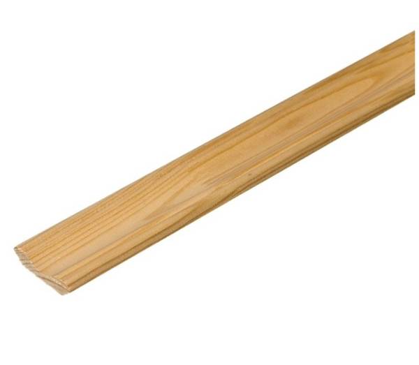 Плинтус деревянный прямой, сращенный, сорт Экстра, 11х60х2500 мм