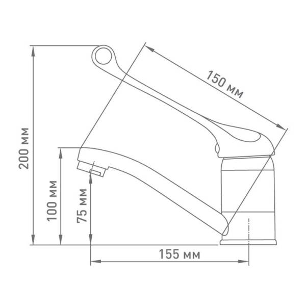 Смеситель для раковины Mix&Fix Jota 4405-03 тов-206549