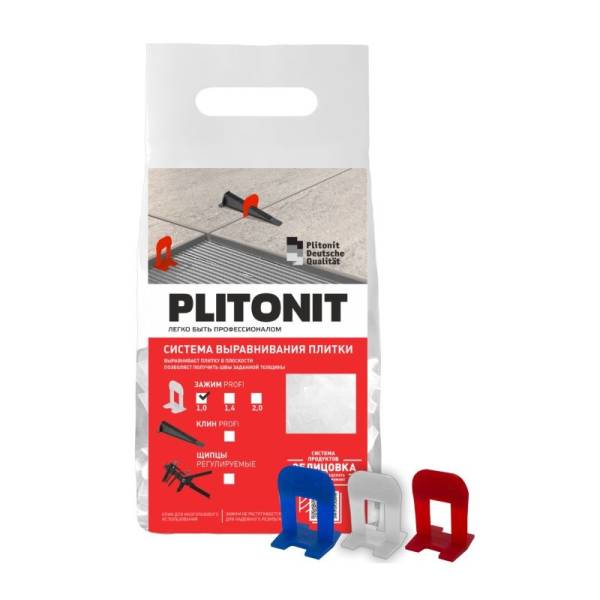 Зажим Plitonit SVP-PROFI, 1 мм (100 шт) тов-210509
