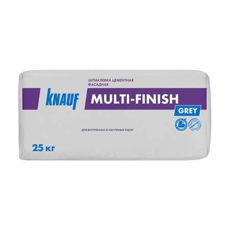 Шпаклевка цементная Knauf Multi-Finish фасадная, 25 кг тов-103197. Артикул 