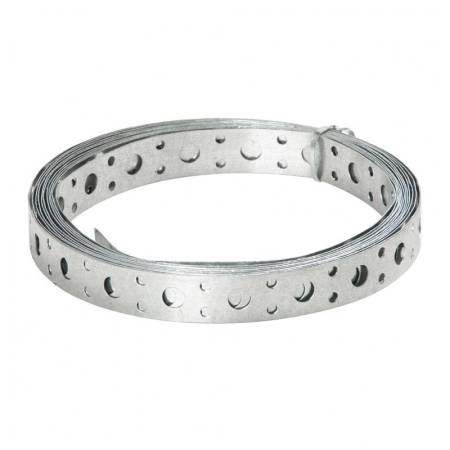 Лента монтажная перфорированная, 12х0,55 мм (25 м) оцинкованная тов-136338. Артикул 