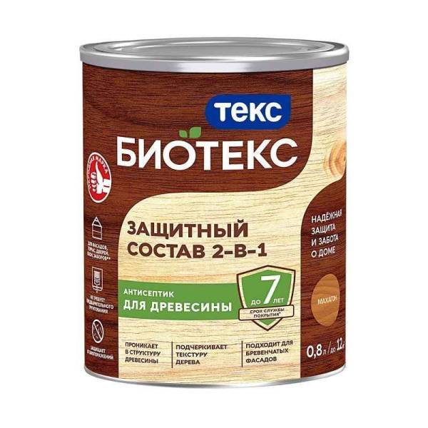 Антисептик Текс Bioteks состав 2в1 махагон (0,8 л) тов-161520