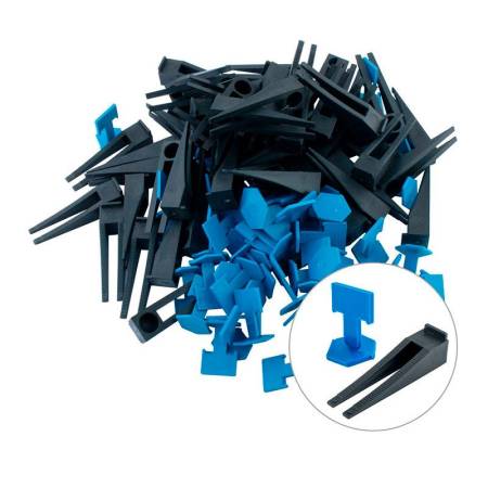 Комплект СВП Biber (Бибер) 55640 зажим (флажок) и клин 2 мм (по 50 шт.) тов-215922. Артикул �